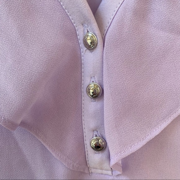 Calvin Klein Sleeveless Chiffon Blouse - Lavender Size OX - Picture 3 of 5
